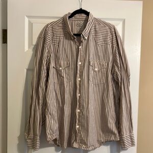 Lucky Brand Retro Western Striped Shirt